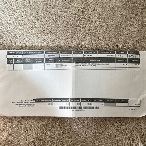 Common projects size 5 in Mauve - Picture 7 of 8